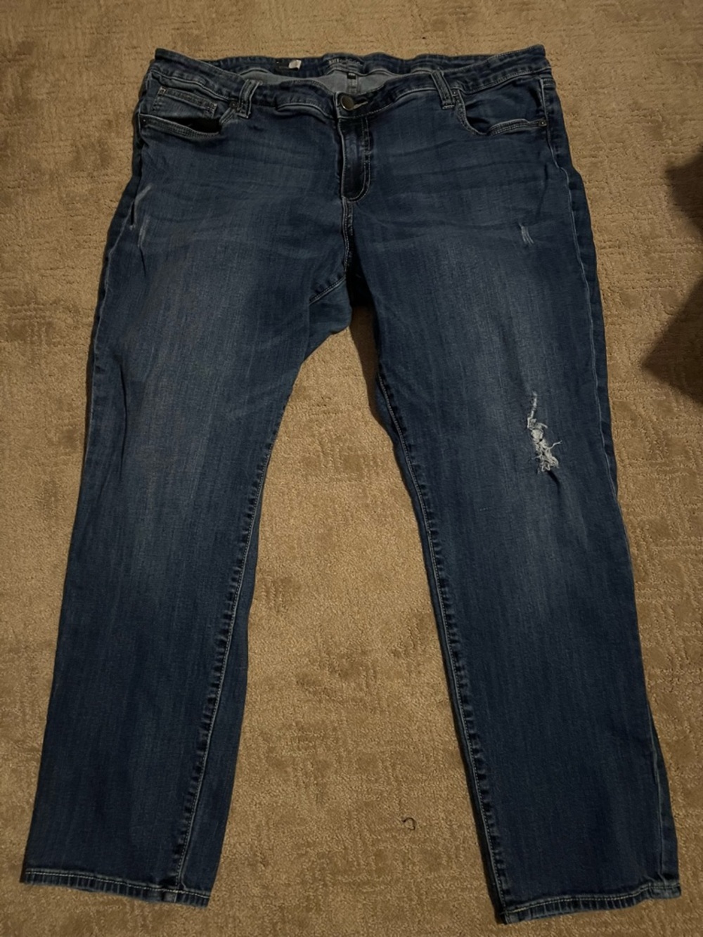 Kut from the Kloth Dark Blue Straight Leg Jeans
